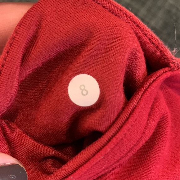 Lululemon Red Heather Workout Shorts - Picture 3 of 3